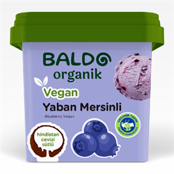 Organik Yaban Mersinli Vegan Dondurma (400 gr) Baldo