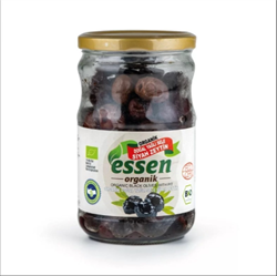 Organik Yağlı Sele Süper Siyah Zeytin, İri Boy (390 gr) Essen