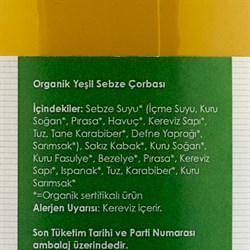 Organik Yeşil Sebze Çorbası (460 ml) Magida