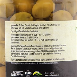 Organik Yeşil Zeytin - Kırma (420 gr) Egenin