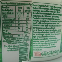 Organik Yoğurt (1 kg) Pınar