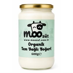 Organik Yoğurt Cam (600gr) MOO