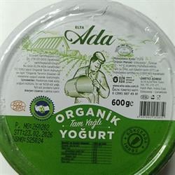 Organik Yoğurt, Cam Ada (600 gr)