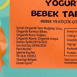 Organik Yoğurtsuz Bebek Tarhanası (300 gr) Beyorganik(Pestisit ve Aflatoksin Analizli)