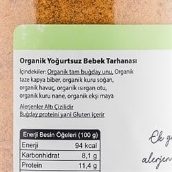 Organik Yoğurtsuz Bebek Tarhanası (400 gr) OG