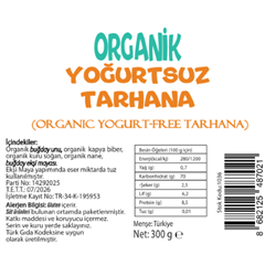 Organik Yoğurtsuz Vegan Tarhana (300 gr) Beyorganik