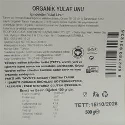 Organik Yulaf Unu (500 gr) Ekotime