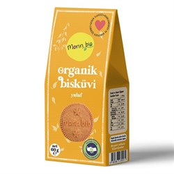 Organik Yulaflı Bisküvi (60 gr) Monn Bio görseli.