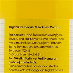 Organik Zerdeçallı Mercimek Çorbası (450 ml) Magida