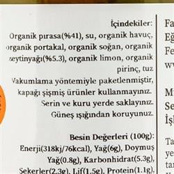 Organik Zeytinyağlı Pırasa Yemeği (600 gr) Farge