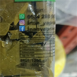 Salamura Yaprak, Tokat - Erbaa (Net 400 GR)