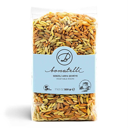 Sebzeli Vegan Arpa Şehriye (500 gr) Bonatelli görseli.