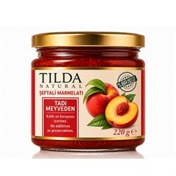 Şeftali Marmelatı %80 Meyve (220 gr) Tilda