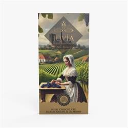 Sütlü Üzümlü Bademli Çikolata (80 gr) Jovia Çikolata görseli.