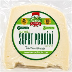 Tam Yağlı %100 Keçi Sepet Peynir (200 gr) Seçen Çifltliği
