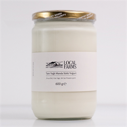 Tam Yağlı Manda Yoğurdu (600 gr) Local Farms