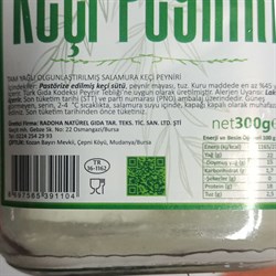 Tam Yağlı Olg %100 Keçi Klasik Salamura Peynir (300 gr) Seçen Çiftliği