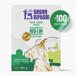 Tam Yağlı Taze Keçi Loru (200 g) Seçen Çiftliği