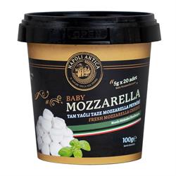 Taze Mozzarella Manda Peyniri (5 grx20 adet) 100gr Napoli Antica görseli.