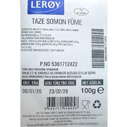 Taze Süper Somon Füme (100 gr), Leroy