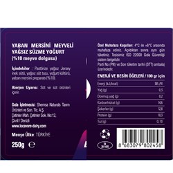 Wild Berry - Yaban Mersinli Meyveli Yoğurt (250gr) Shemsa Naturals Locavore