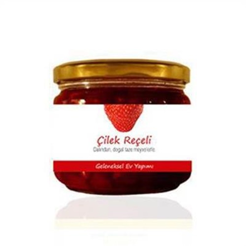 Z- Çilek Reçeli, Geleneksel Ev Yapımı (370 gr)