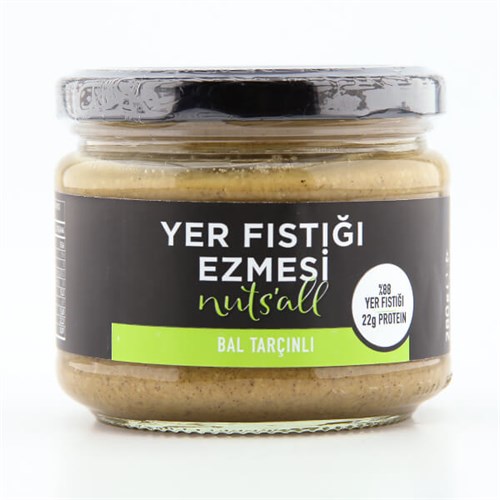 Ballı - Tarçınlı Yer Fıstığı Ezmesi (280 gr) Nuts'all
