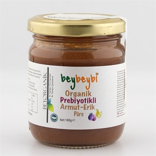 Beybeybi Organik Armut-Erik Püre (180 gr) Beyorganik