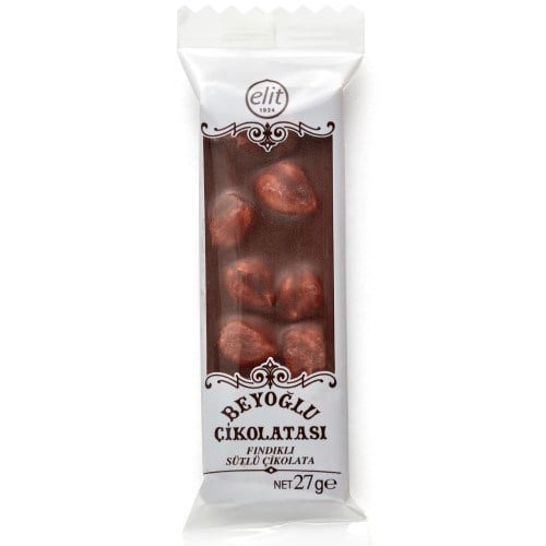 Beyoğlu Fındıklı Sütlü Tablet Çikolata (24 gr) Elit