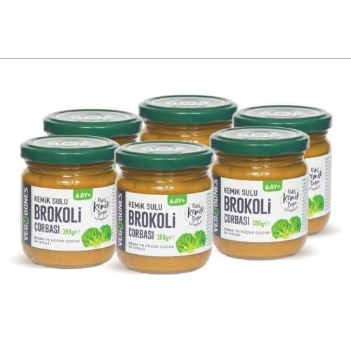 Brokoli Çorbası (190 gr, 6'lı paket) Veg&Bones