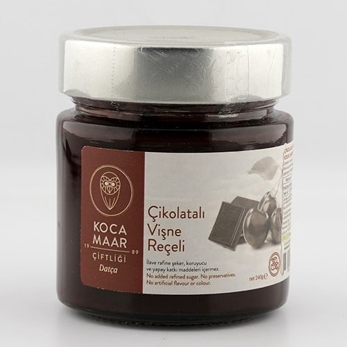 Çikolatalı Vişne Reçeli (240 gr) Kocamaar Çiftliği