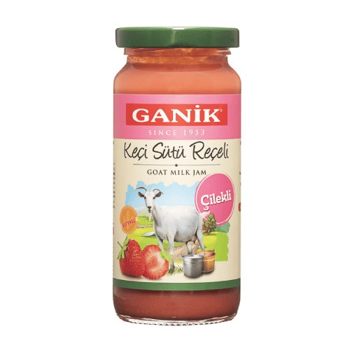 Çilekli Keçi Sütü Reçeli (270 gr) Ganik