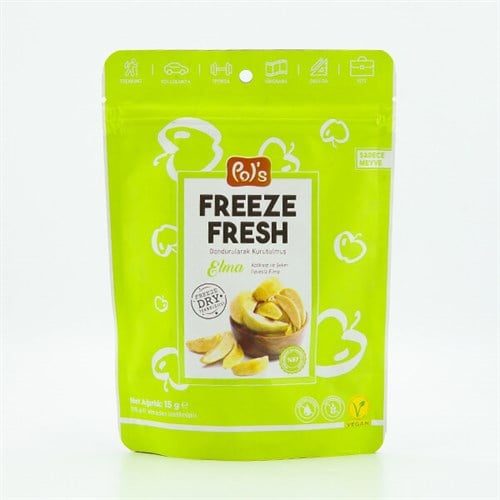 Dondurularak Kurutulmuş Dilim Elma (18 gr) Pol's