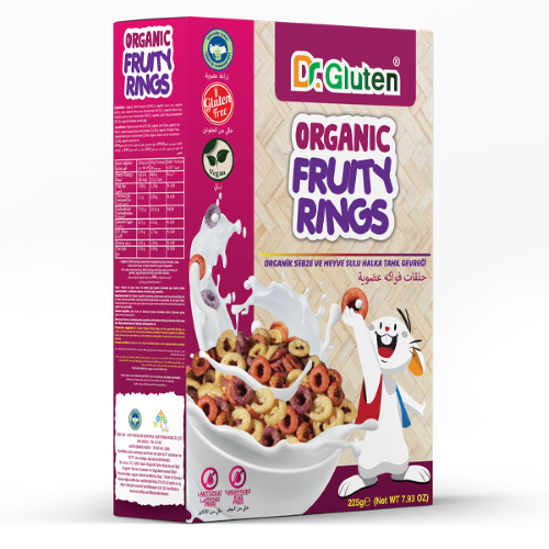 Dr.Gluten Organik Meyveli Halka Tahıl Gevreği (225gr)