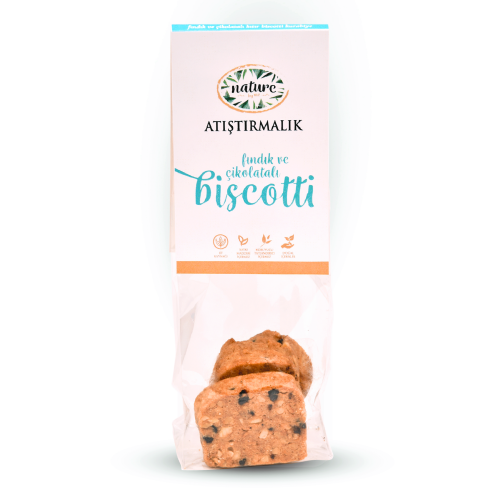 Fındıklı Çikolatalı Biscotti (50 gr) Nature