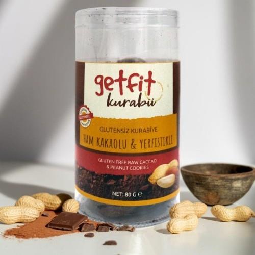 Glutensiz Ham Kakaolu Yerfıstıklı Kurabiye (80 gr) Getfit