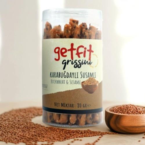 Glutensiz Karabuğdaylı Susamlı Grissini (80 gr) Getfit
