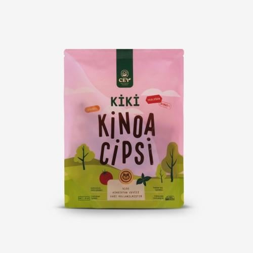 Glutensiz Kiki Domates Fesleğen Kinoa Cipsi (30 gr) Cey Natural Foods