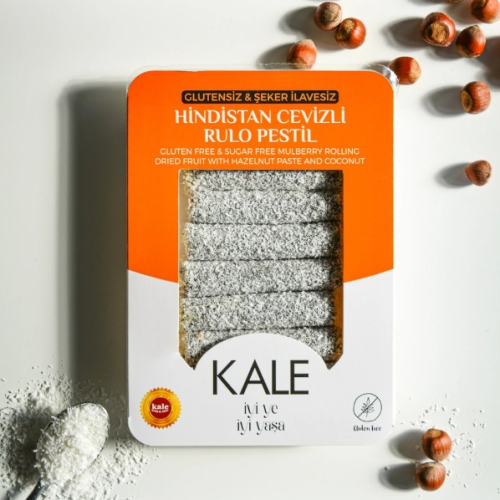 Glutensiz & Şeker İlavesiz Hindistan Cevizli Rulo Pestil (230 gr) Kale