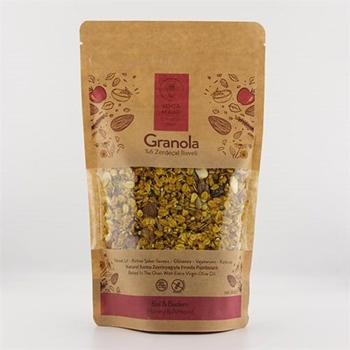 Granola Bal ve Badem (360 gr) Kocamaar Çiftliği
