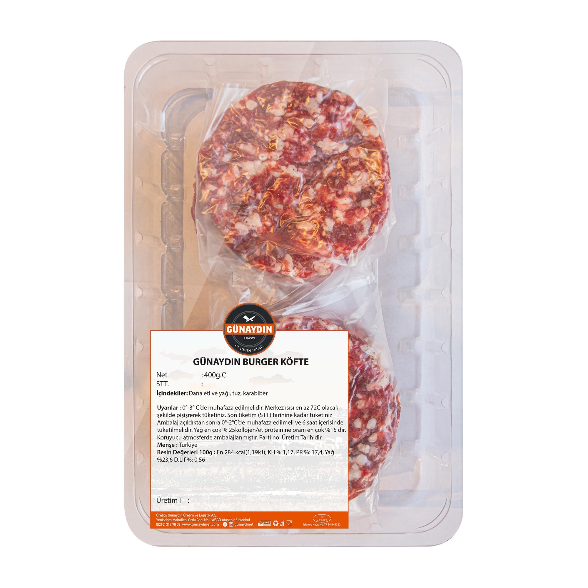 Hamburger Köfte (400 gr) Günaydın