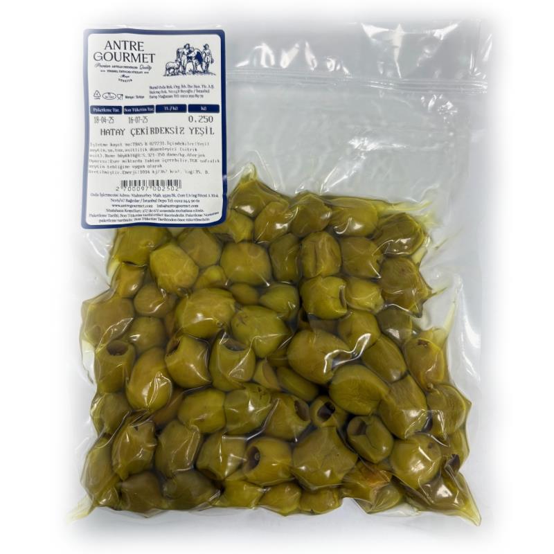 Hatay Çekirdeksiz Kırma Zeytin (250 gr) Antregourmet