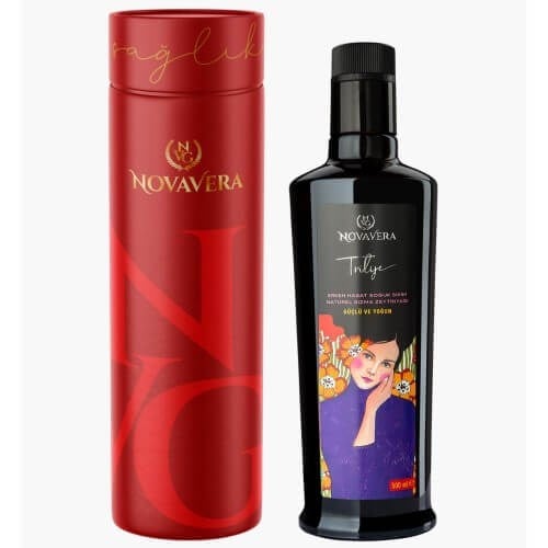 Hediye Kutulu Trilye Erken Hasat  Sızma Zeytinyağı (500 ml) Nova Vera