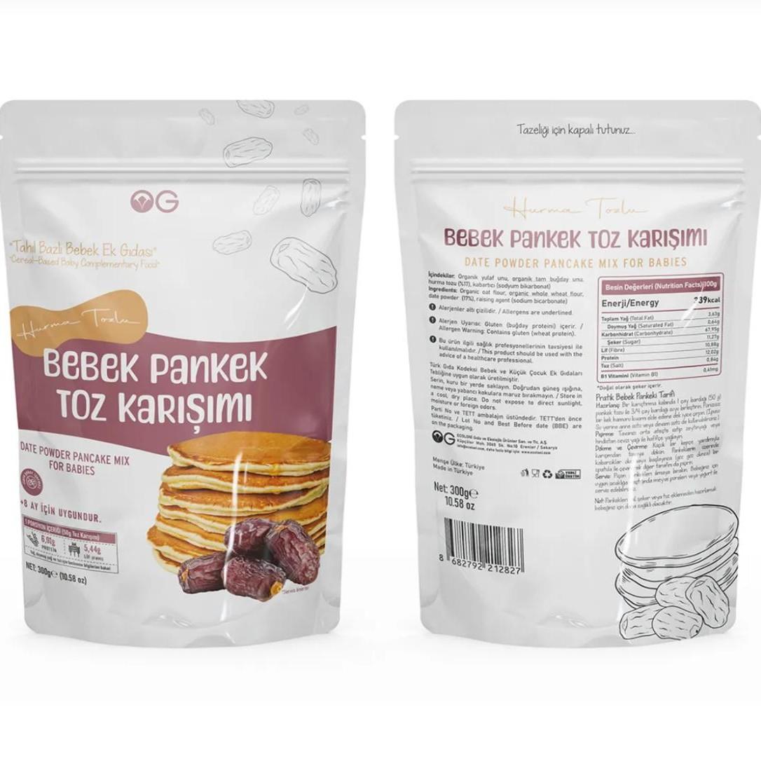 Hurma Tozlu Bebek Pankek Toz Karışımı  +8 Ay (300 Gr) OG