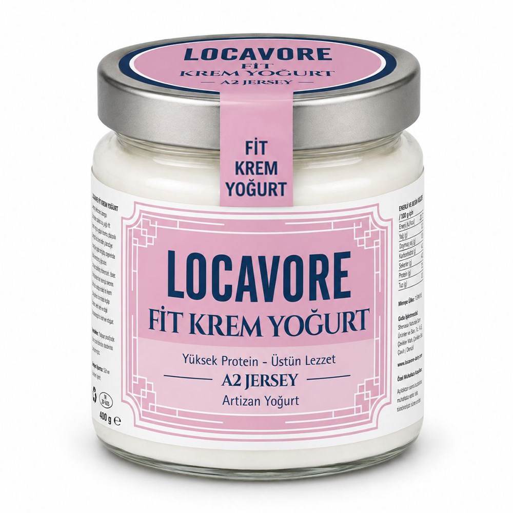 Jersey Krem Fit Light Yoğurt (400gr) Shemsa Naturals Locavore