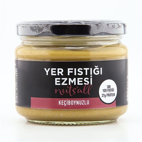 Keçiboynuzlu Yer Fıstığı Ezmesi (280 gr) Nuts'all