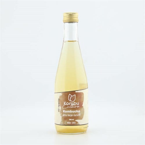 Kombucha İçeceği, Elma - Tarçın - Karanfil (330 ml) Kombu Culture