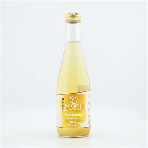 Kombucha İçeceği, Zencefil-Limon (330 ml) Kombu Culture