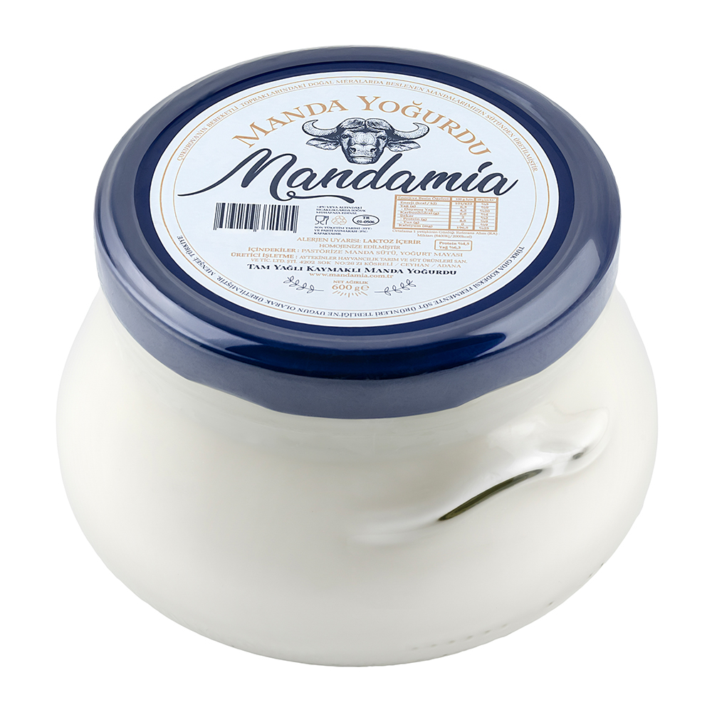 Manda Yoğurt,Cam Kase (600 gr) Mandamia
