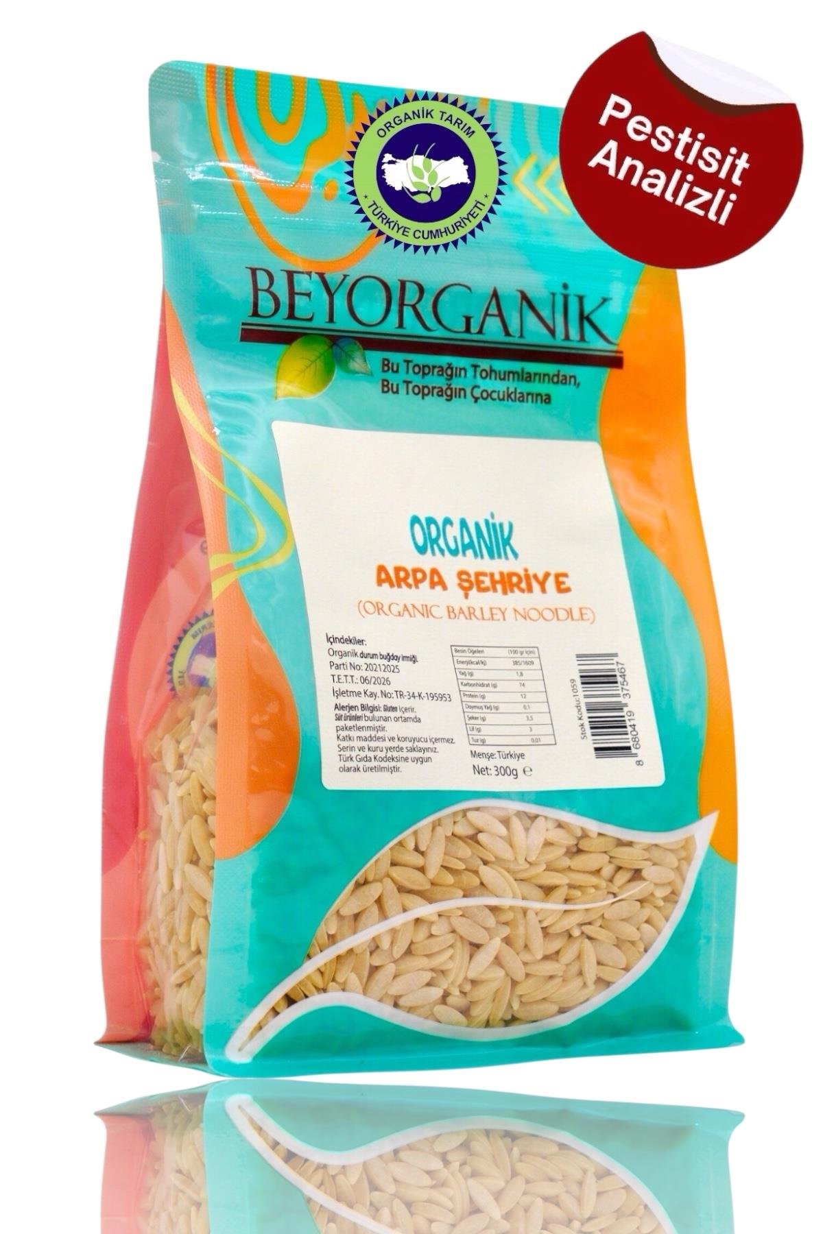 Organik Arpa Şehriye (300 gr) Beyorganik